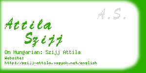 attila szijj business card